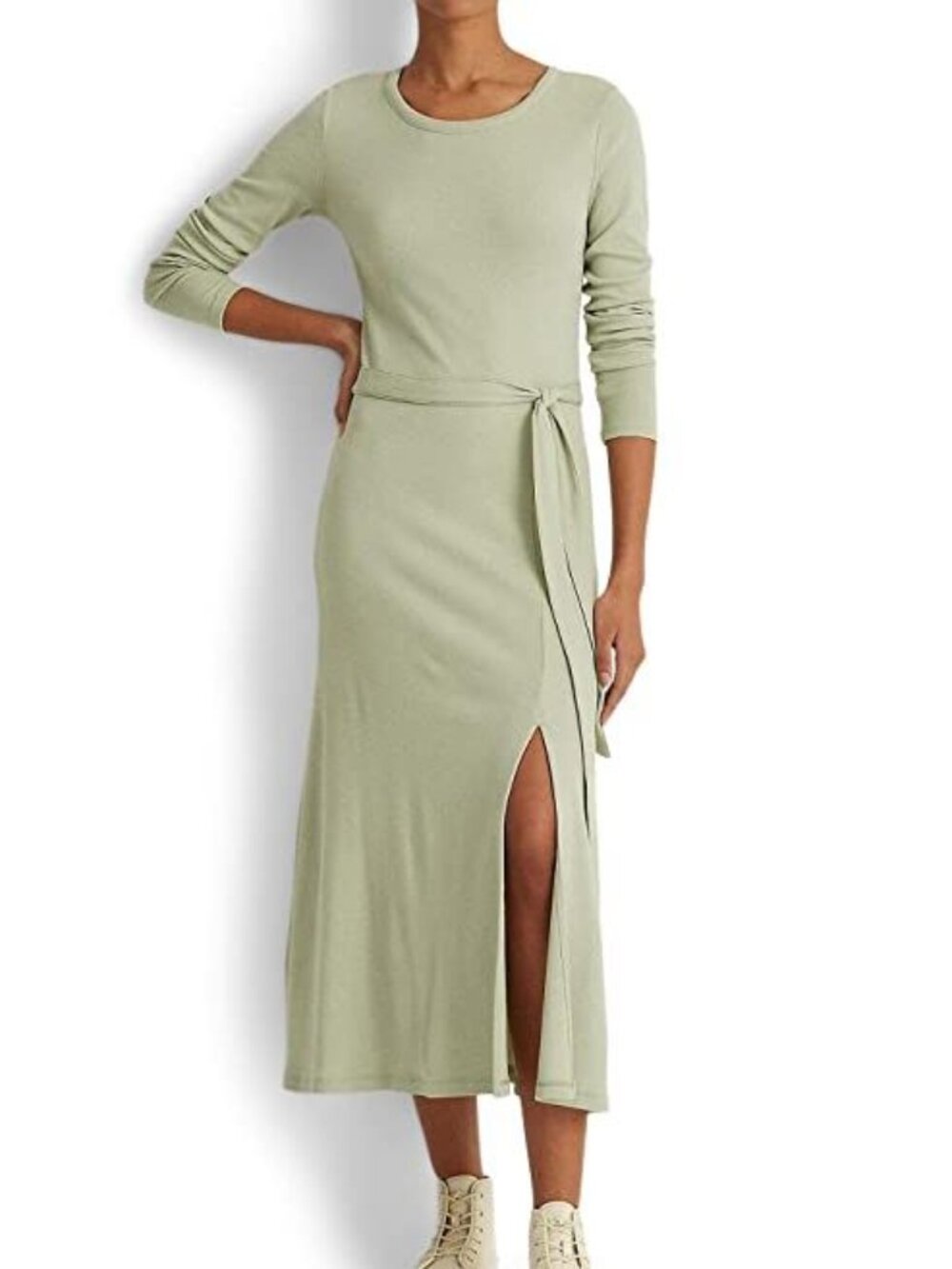 *NEW Ralph Lauren Ribbed Long Sleeved Dress Size Small